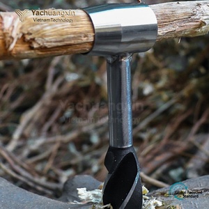 Stainless Steel Hand Drill With <b>Leather</b> Carry Case For Camping Outdoor Use - Product Image 5