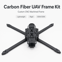 Fabricant de kits de châssis de drones personnalisés en gros, kit de châssis de drone en fibre de carbone 3K Twill usiné CNC, rigide et haute résistance