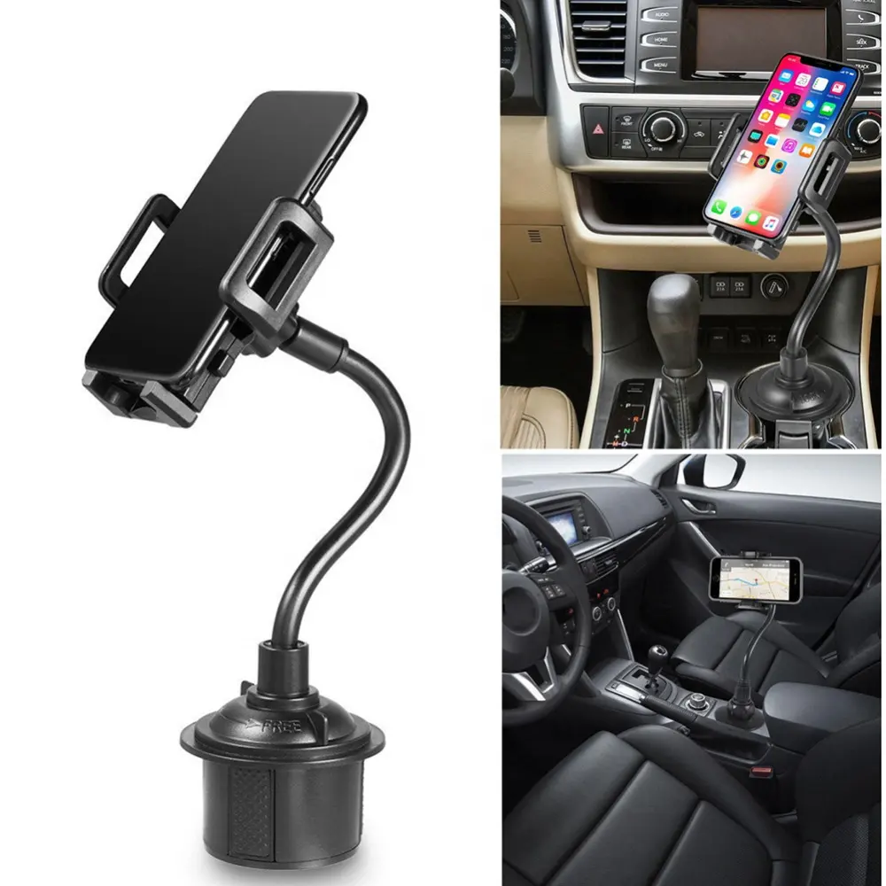 Car Phone Holder Wholesale Price 360 Rotatable Cup Phone Holder for Car Mobile Accessories Customize Logo High Quality Cheap