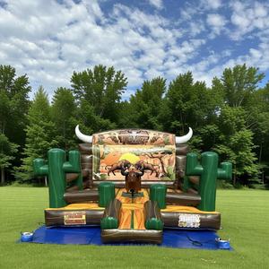 Touro Mecânico Inflável para Adultos, Máquina de Rodeio para Festas e Jogos, Controles de Touro Mecânico à Venda - Product Image 2