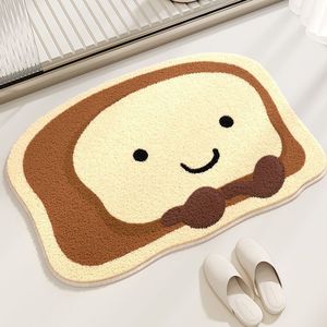 Alfombra de Baño de Felpa Suave con Estampado de Dibujos Animados en Forma de <span class=keywords><strong>Pan</strong></span>, Imitación de Cachemira, Ecológica, Antideslizante, para Decoración del Hogar, Fácil de Limpiar - Product Image 2