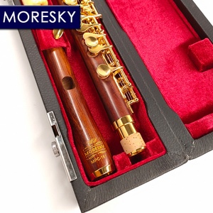 MORESKY <b>Red</b> Wood Piccolo C Key Gold Plated Keys Redwooden/Mopane Body <b>Material</b> MPC-161 - Product Image 2