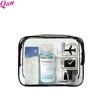 Sac à cosmétiques de voyage en PVC transparent étanche grande capacité Portable clair maquillage toilette stockage multifonctionnel fermeture à glissière