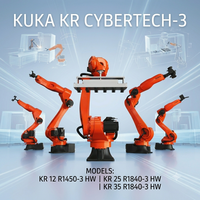 Robot industriel KUKA KR 35 R1840-3 HW à 6 axes, charge utile de 35 kg, bras robotisé pour palettisation, station de travail, pince servo-électrique pour la manutention