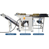 Machine de scellage automatique des sacs à pain en acier inoxydable avec codage de date par jet d'encre pour la production de pâtisserie
