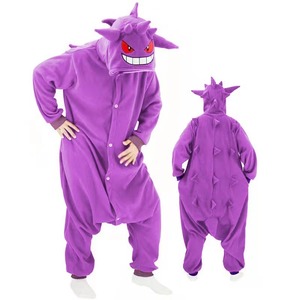 Pyjama de Noël Gengar à succès, dessin animé de film, pyjama mignon pour femmes, ensemble de pyjama en flanelle pelucheuse, cosplay <span class=keywords><strong>Kigurumi</strong></span> - Product Image 1
