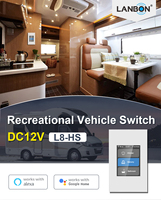 Système d'éclairage intelligent DC 12V Smart Light Switch adapté au travail RV avec commande vocale Smart Living APP par Alexa et Google