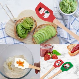 Spatules de cuisine en silicone de luxe personnalisées, série de Noël, motifs de dessins animés, vente en gros - Product Image 3