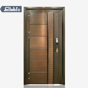 Smile bro chine extérieur porte en verre usine vendre puits porte d'entrée belle porte en verre de sécurité avec petite fenêtre ouverte <span class=keywords><strong>3f</strong></span> * 7f - Product Image 6