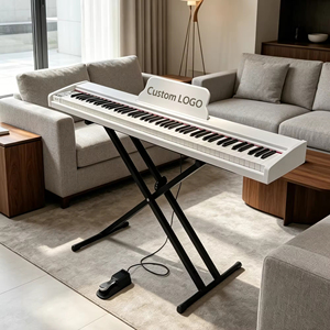 DEMAN XH-8802L Clavier MIDI Piano numérique portable personnalisé en usine, 88 touches lestées, 64 polyphoniques, 800 sons, 8 kg - Product Image 1