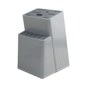Ensemble de couteaux de cuisine en acier inoxydable avec bloc, manches en plastique colorés pour la maison et la cuisine - Product Image 2