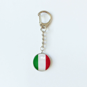 Pakistan cờ thép không gỉ Keychain nhỏ qua biên giới kim loại quà Tặng Mặt dây chuyền bóng đá cờ thiết kế - Product Image 4