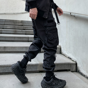 LAYENNE High Quality Tech Wear Men's <strong>Cargo</strong> Pants Mens Pockets <strong>Work</strong> Pants for Men <strong>Cargo</strong> With Elastic Drawstring Custom - Product Image 3