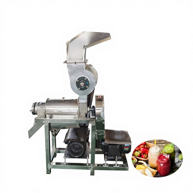 CE Certified Spiral Stainless Steel Motor Engine Bearing Fruit Vegetable Juicer Machine 500kg/hr Capacity