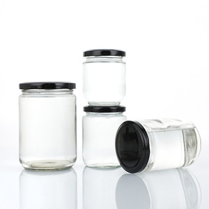 Customizable 240ml Disposable Food Container Bottle <b>Jar</b> Round Glass <b>Jar</b> Metal <b>Lid</b> Glass Containers for Condiments Storage - Product Image 3