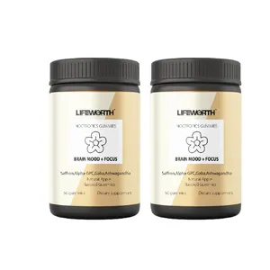 Lifeworth 카페인 nootropic 혼합 에너지 거미/gummies