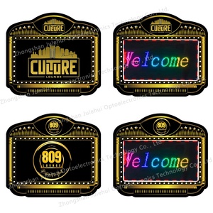 Logotipo personalizado LED tela VIP vinho <span class=keywords><strong>Display</strong></span> Led Carta Mensagem Board Garrafa Apresentador <span class=keywords><strong>DIY</strong></span> Mensagem Billboard Sinal Garrafa Transportadora - Product Image 4