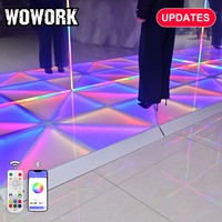 WOWORK 2026 Miroir LED détachable, cabine photo amusante avec panneau mural réfléchissant scintillant pour la décoration de mariage, de fête et d'événements