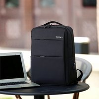Sac à dos unisexe imperméable en Oxford pour ordinateur portable, sac à dos pour ordinateur portable avec chargeur USB pour les affaires, l'école, les voyages quotidiens