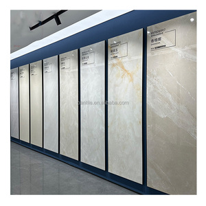 Dalles de pierre frittée blanche grand format 800x2600 Arabescato Orobico Grigio Carreaux de pierre frittée aspect béton à Guangzhou 24x96 - Product Image 1