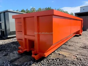 High Quality Galvanised Steel Scrap Metal Skip Bins Heavy Duty Outdoor Waste Recycling For Machinery Repair Shops