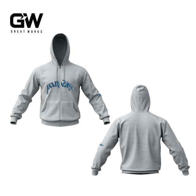 Graphic Zip-Up Hoodie - Grey Urban Streetwear Sweatshirt for Hip-hop Fashion & Daily Wear