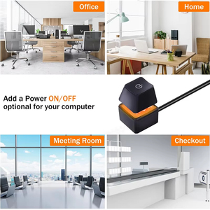 Máy tính để bàn công tắc nguồn bật/tắt đèn nền đầy màu sắc phím trục cơ khí bên ngoài từ xa bắt đầu PC nút đặt lại Bo mạch chủ - Product Image 2