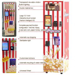 Ligne de production automatique de pop-corn au caramel pour usage industriel et commercial, machine à pop-corn électrique à gaz haute capacité en acier inoxydable - Product Image 4