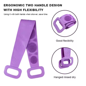 Nuovi Strumenti per la Pulizia del Corpo: Cintura da Bagno in <span class=keywords><strong>Silicone</strong></span> con Punte Massaggianti Morbide, Esfoliante per Schiena e Corpo, Asciugamano Esfoliante - Product Image 5