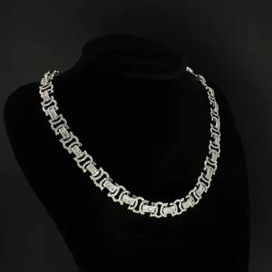Cadena Cubana de Diamantes de Alta Gama con Moissanita para Hombres, Joyería Urbana o para Raperos, Disponible a Precio de Fábrica - Product Image 1
