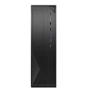 TFX 케이스 슬림 마이크로 ATX 케이스 더블 2.0 USB 3.0 USB 타입 C 포트, Carder 리더 옵션 PC 타워 캐비닛 미니 케이스