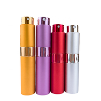 Flacon de parfum miniature portable en aluminium mat rechargeable Twist
