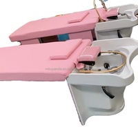 Yicheng beauté rose Spa shampooing chaises pour salon de coiffure salon de coiffure meubles shampooing évier salon de coiffure lavabo et chaise
