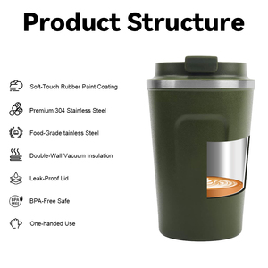 Vaso Térmico Inteligente de Acero Inoxidable 304 con Aislamiento al Vacío, Pantalla LED de Temperatura, 380ml/510ml, Aislamiento Térmico de 12-24h - Product Image 4