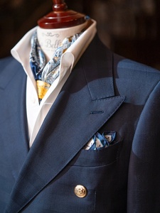 Élégant Costume d'Affaires Classique Homme Deux Pièces Croisé, Blazer en Viscose de Haute Qualité, Pantalon à Braguette Zippée, Style Formel - Product Image 4