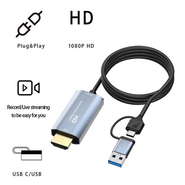 Xput HDMI to USB3.0 Video Capture Card Support 4K 60Hz Input 1080P 60FPS Recording Game Live Streaming Camera Video Capture