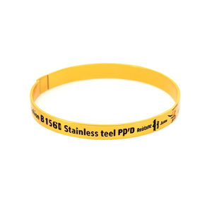 Bracelet tendance en acier inoxydable 316L avec placage or PVD, design durable et résistant en bambou - Product Image 2