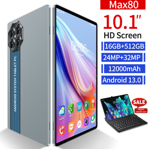 แท็บเล็ต Max80 ขนาด 10.1 นิ้ว ระบบ Android 13 หน่วยความจำ 16GB+512GB Octa Core พร้อมเคสคีย์บอร์ด แบตเตอรี่ 12000mAh หน้าจอ HD - Product Image 3