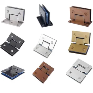 Bisagras de <span class=keywords><strong>ducha</strong></span> Pantalla de baño Bisagra de pivote de puerta de vidrio Pared a vidrio - Product Image 1