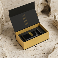 Boîte d'emballage personnalisée en carton carré, vide, de luxe, pour flacon d'huile essentielle ou de parfum 30ml 50ml 100ml