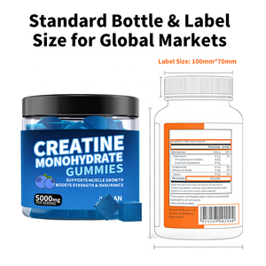 Gummies de créatine à marque privée OEM, saveur personnalisée, faible MOQ, délai de livraison rapide, test COA pour les vendeurs de plateformes e-commerce - Product Image 4