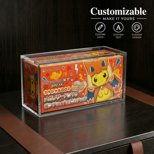 Boîte <span class=keywords><strong>de</strong></span> présentation en acrylique pour poncho Pikachu, avec couvercle magnétique anti-UV, protection transparente pour <span class=keywords><strong>la</strong></span> collection Pokémon Center - Product Image 1