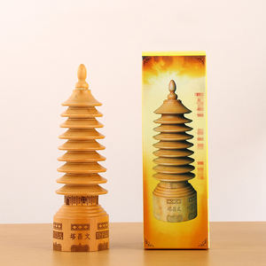 <span class=keywords><strong>Tour</strong></span> de Wenchang en <span class=keywords><strong>bois</strong></span> à 9 niveaux, personnalisable avec logo, en <span class=keywords><strong>bois</strong></span> de pêcher, pour décoration de bureau - Product Image 6