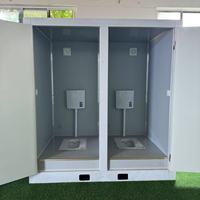 Toilettes mobiles pour adultes portables WC détachables cabine de douche toilettes publiques préfabriquées pour parcs en acier