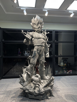 Sculpture en résine personnalisée en usine, Bulma et Vegeta, grande taille, résine de qualité supérieure, Goku personnalisé, statue Dragon Ball Z pour la décoration de la maison