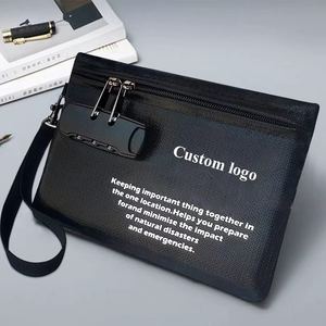 Bolsa Ignífuga para Dinero en Efectivo, Portadocumentos Impermeable con Cierre, Protege Documentos Importantes, Pasaportes y Objetos de Valor - Product Image 1