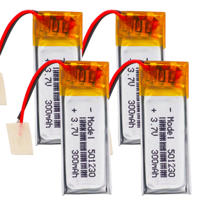 Custom 501230 130mah 300mah 3.7v Lithium Polymer <strong>Battery</strong> Lithium Ion Cells Rechargeable <strong>Batteries</strong> <strong>Lipo</strong> <strong>Batteries</strong> - Product Image 1