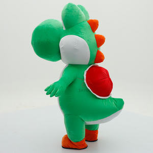 Costumes de mascotte Yoshi sur mesure pour la série <span class=keywords><strong>Mario</strong></span>, vêtements gonflables pour performance scénique adulte, costumes Yoshi de 2,2 m et 2,6 m - Product Image 5
