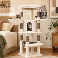 Toptan Çok Katlı Kedi Ağacı Kulesi, Sisal Tırmalama Direkleri, Peluş Kedi Evi, Hamak, İç Mekan Kedi Mobilyası