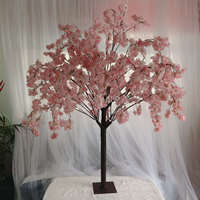EG-TG004 Élégante plante d'intérieur Sakura 1,50 m (5 pieds) Arbre artificiel de cerisier blanc pour centre de table de mariage